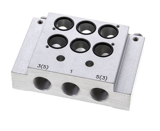 Endplatte mit zwei Ventilsitzen für Airtec KM09