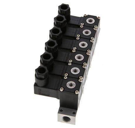 6x3/2 M5 NC Magnetventil 12V DC -0,95-8bar/-13,2-112psi Airtec