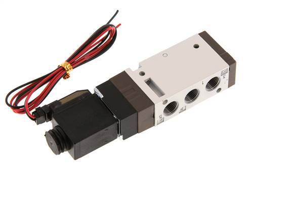 5/2 G1/8'' Magnetventil 24V DC 1,5-10bar/21,0-140psi 2-poliger Stecker YPC