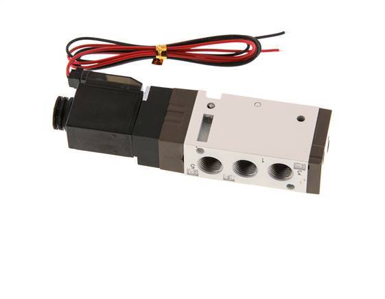 5/2 G1/8'' Magnetventil 24V DC 1,5-10bar/21,0-140psi 2-poliger Stecker YPC