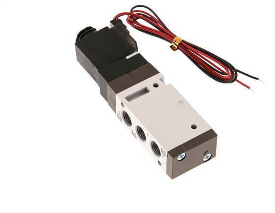 5/2 G1/8'' Magnetventil 24V DC 1,5-10bar/21,0-140psi 2-poliger Stecker YPC