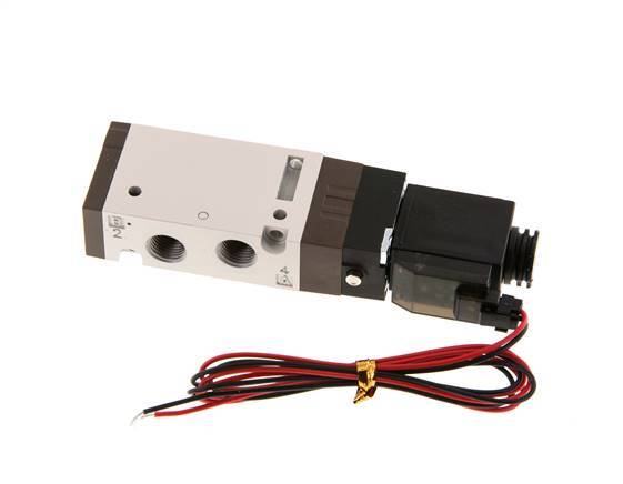 5/2 G1/8'' Magnetventil 24V DC 1,5-10bar/21,0-140psi 2-poliger Stecker YPC