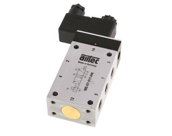 5/2 G1/4'' (G1/8'') Magnetventil Externe Vorsteuerung 115V AC -0.95-10bar/-13.2-140psi Airtec