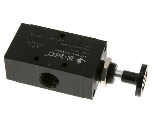 3/2 G1/2'' Axiales Handhebelventil Raste 0-8bar/0-112psi E.MC