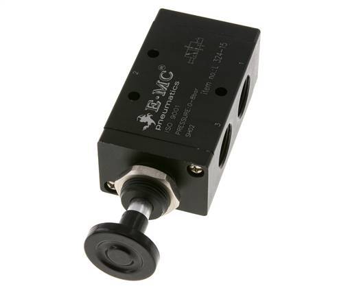 3/2 G1/2'' Axiales Handhebelventil Raste 0-8bar/0-112psi E.MC