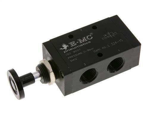 3/2 G1/2'' Axiales Handhebelventil Raste 0-8bar/0-112psi E.MC