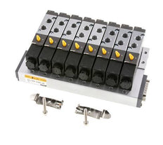 G1/8'' 8x Pneumatik-Ventilinsel 24V DC 1,5-8bar/21,0-112psi Mehrpolig E.MC