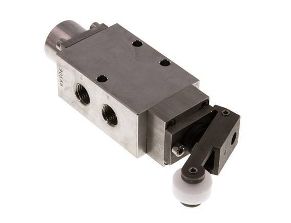 5/2 G1/4'' Rollenhebelventil Edelstahl -0,95-12bar/-13,2-168psi