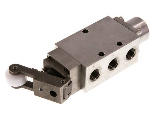 5/2 G1/4'' Rollenhebelventil Edelstahl -0,95-12bar/-13,2-168psi