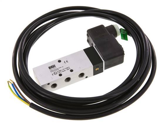 5/2 G1/8''-Magnetventil 24V DC ATEX 3-10bar/42-140psi Airtec