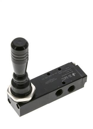 5/3 G1/8'' Auspuff Zentrum Handhebelventil 0-8bar/0-112psi E.MC