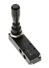 5/3 G1/8'' Auspuff Zentrum Handhebelventil 0-8bar/0-112psi E.MC