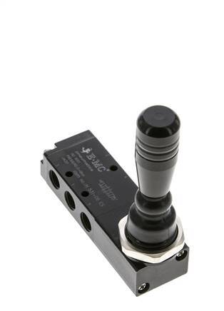 5/3 G1/8'' Auspuff Zentrum Handhebelventil 0-8bar/0-112psi E.MC