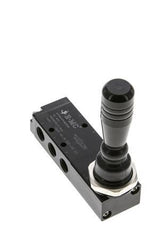 5/3 G1/8'' Auspuff Zentrum Handhebelventil 0-8bar/0-112psi E.MC