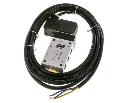 5/2 G1/8''-Magnetventil 24V DC ATEX 2-10bar/28-140psi Airtec