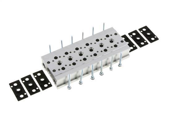 Verteiler 6-Stationen YPC SF1000 5/2 5/3-fach