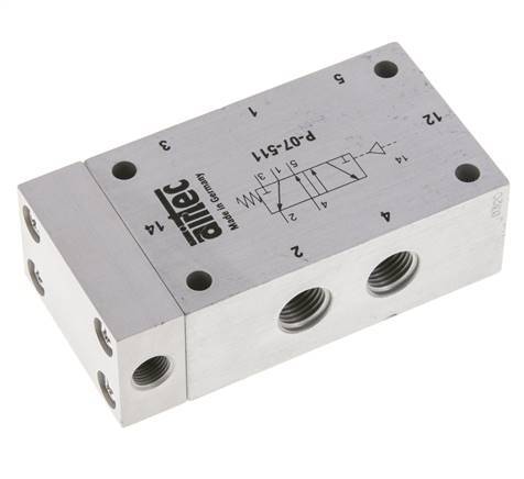 5/2 G1/4'' Luftsteuerventil 0-10bar/0-140psi Airtec