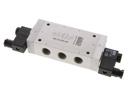 5/2 G1/2'' (G1/8'') Bistabiles Magnetventil Externe Vorsteuerung 24V AC 0-10bar/0-140psi Airtec