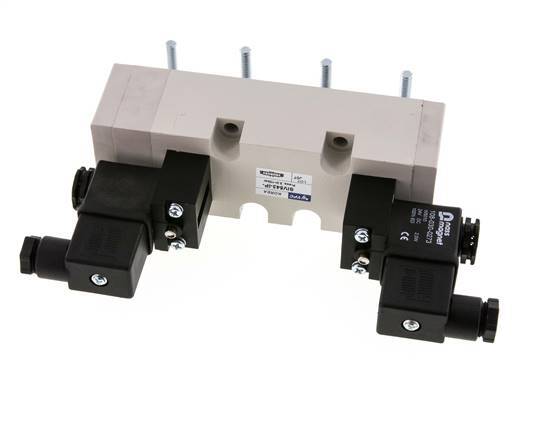 5/3 ISO 5599-2 Auspuff Zentrum Magnetventil 24V DC 2-10bar/28-140psi YPC