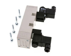 5/3 ISO 5599-2 Auspuff Zentrum Magnetventil 24V DC 2-10bar/28-140psi YPC