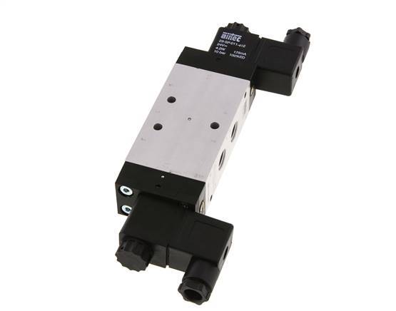 5/3 G1/4'' Auspuff-Mittelmagnetventil 230V AC 3-10bar/42-140psi Airtec