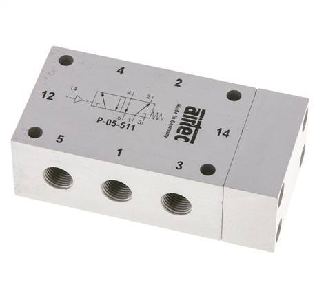 5/2 G1/8'' Luftsteuerventil ATEX 0-10bar/0-140psi Airtec