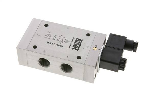 3/2 G1/2'' NO Solenoid Valve 115V AC 1-10bar/14-140psi Airtec