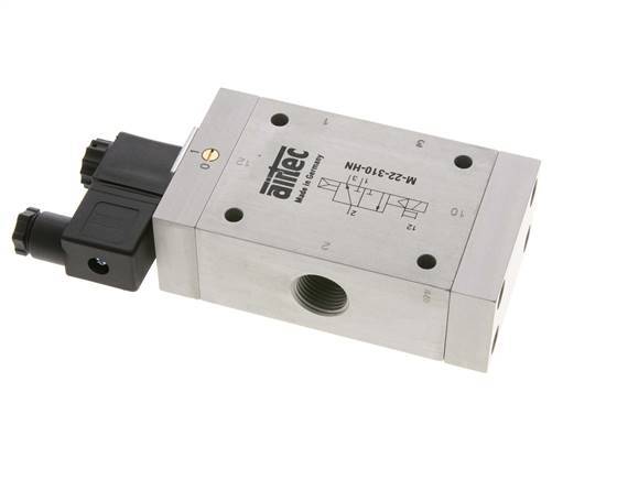 3/2 G1/2'' NO Solenoid Valve 115V AC 1-10bar/14-140psi Airtec