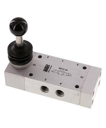 5/3 G1/4'' Center Closed Handhebelventil 0-12bar/0-168psi Airtec
