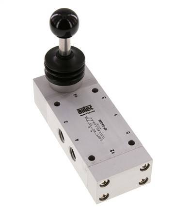 5/3 G1/4'' Center Closed Handhebelventil 0-12bar/0-168psi Airtec