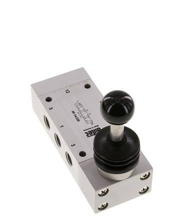 5/3 G1/4'' Center Closed Handhebelventil 0-12bar/0-168psi Airtec