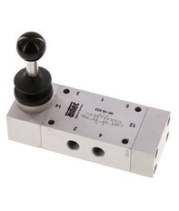 5/3 G1/8'' Auspuff Zentrum Handhebelventil 0-10bar/0-140psi Airtec