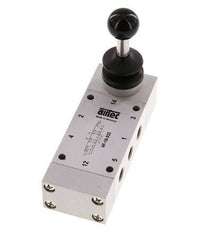 5/3 G1/8'' Auspuff Zentrum Handhebelventil 0-10bar/0-140psi Airtec