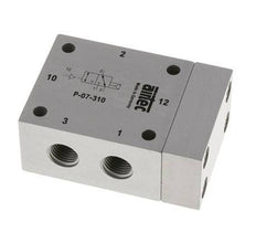 3/2 G1/4'' (G1/8'') Luftsteuerventil 1,5-10bar/21,0-140psi Airtec