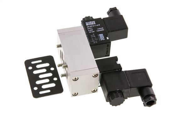 5/2 ISO 5599-1 Bistabiles Magnetventil 24V AC 2-10bar/28-140psi Airtec