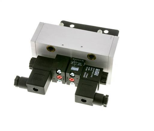5/3 ISO 5599-3 Exhaust Center Solenoid Valve 48V DC 3-10bar/42-140psi Airtec