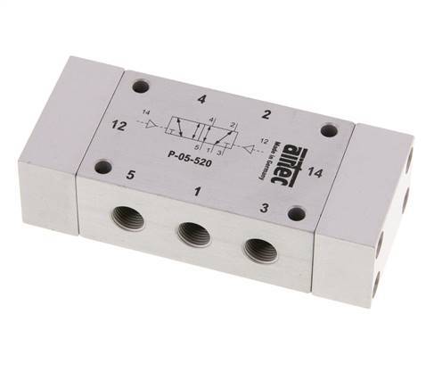 5/2 G1/8'' Bistabiles Luftsteuerventil 0-10bar/0-140psi Airtec