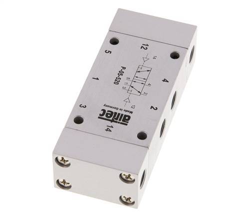 5/2 G1/8'' Bistabiles Luftsteuerventil 0-10bar/0-140psi Airtec