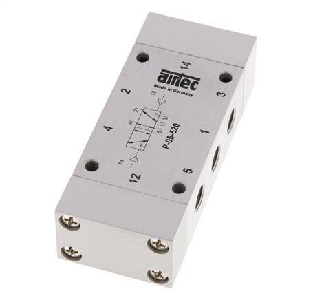 5/2 G1/8'' Bistabiles Luftsteuerventil 0-10bar/0-140psi Airtec