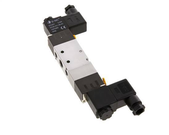 5/3 G1/4'' (G1/8'') Druckmittel-Magnetventil 24V AC 1,5-8bar/21,0-112psi E.MC