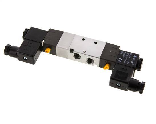 5/3 G1/4'' (G1/8'') Druckmittel-Magnetventil 24V AC 1,5-8bar/21,0-112psi E.MC