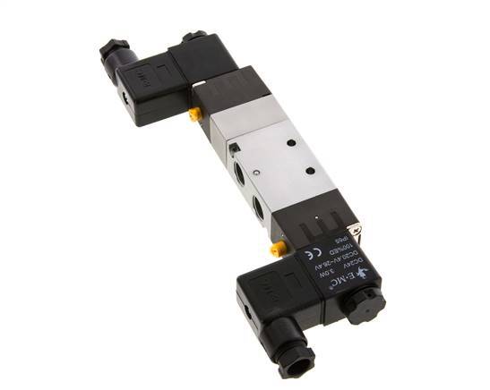 5/3 G1/4'' (G1/8'') Druckmittel-Magnetventil 24V AC 1,5-8bar/21,0-112psi E.MC