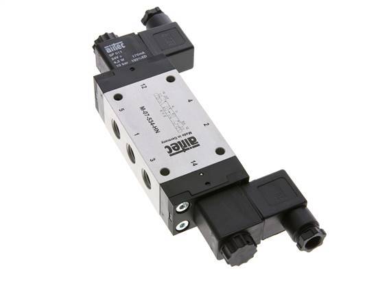 5/3 G1/4'' Druckmittel-Magnetventil 230V AC 3-8bar/42-112psi Airtec