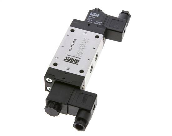 5/3 G1/4'' Druckmittel-Magnetventil 230V AC 3-8bar/42-112psi Airtec