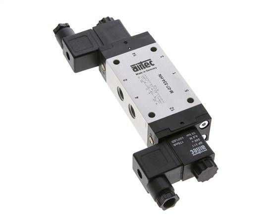 5/3 G1/4'' Druckmittel-Magnetventil 230V AC 3-8bar/42-112psi Airtec