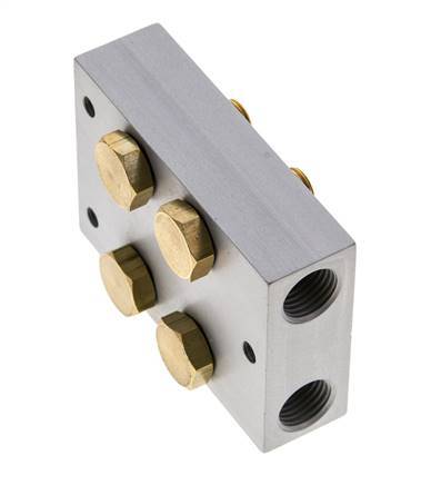 Verteiler 2-Stationen 5/2 5/3-Wege Airtec M04/P04