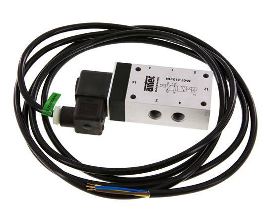 5/2 G1/4'' Magnetventil 230V AC ATEX 1,5-10bar/21,0-140psi Airtec