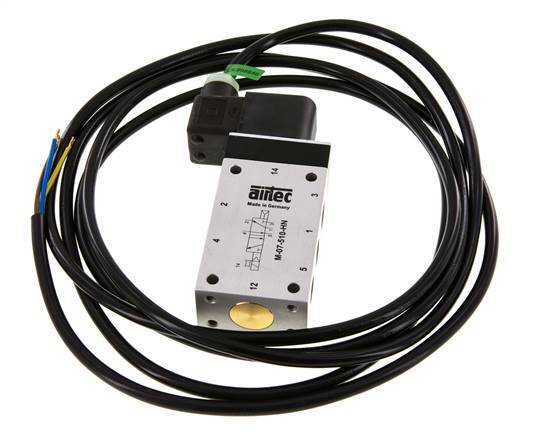 5/2 G1/4'' Magnetventil 230V AC ATEX 1,5-10bar/21,0-140psi Airtec