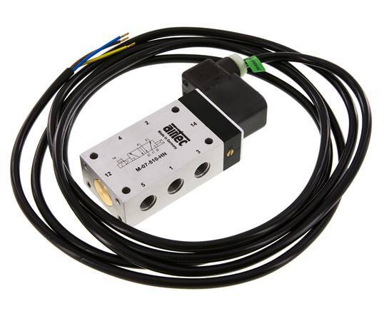 5/2 G1/4'' Magnetventil 230V AC ATEX 1,5-10bar/21,0-140psi Airtec