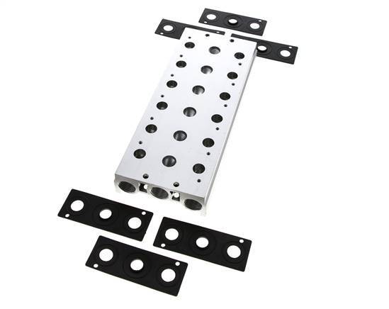 Verteiler 6-Stationen E.MC 5/2 5/3-fach